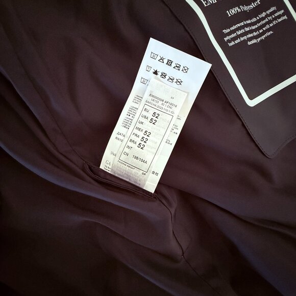 EMPORIO ARMANI Mens Jet Black Ltd. Ed. Hooded Lunar New Year Dragon Jacket, 52 - Picture 13 of 14